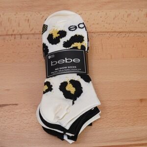bebe Women's 9-Pairs Multicolor Socks Size 4-10 RN#89888